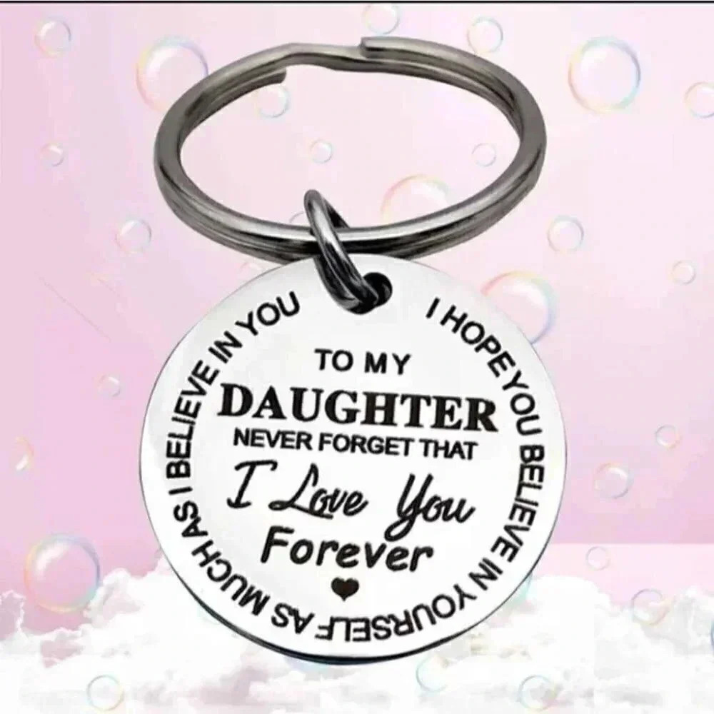To my Daughter As Much As I Believe In You Keychain